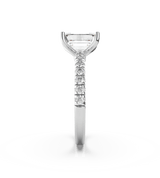 Emerald Cut Solitaire Diamond Engagement Ring (ARTSR01) - Artelia Jewellery
