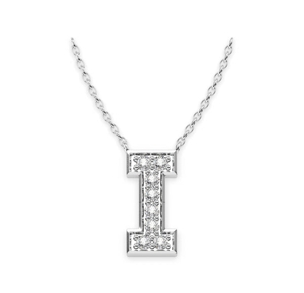 Diamond Initials Necklace I