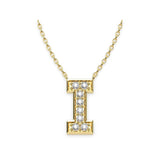 Diamond Initials Necklace I - Artelia Jewellery