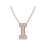 Diamond Initials Necklace I - Artelia Jewellery