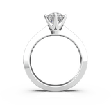 Round Diamond Solitaire Engagement Ring (ARTSR083) - Artelia Jewellery