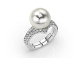 Artelia Pearl & Diamond Engagement Ring (ARTPR102)