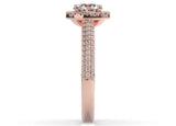 Lady L'amour Halo Round Diamond Engagement Ring - Artelia Jewellery