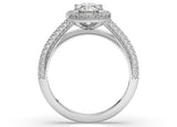 Lady L'amour Halo Round Diamond Engagement Ring - Artelia Jewellery