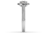 Lady L'amour Halo Round Diamond Engagement Ring - Artelia Jewellery