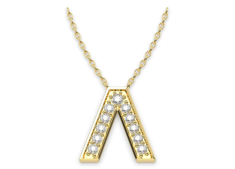 Athena Diamond Necklace (Lambda) - Artelia Jewellery