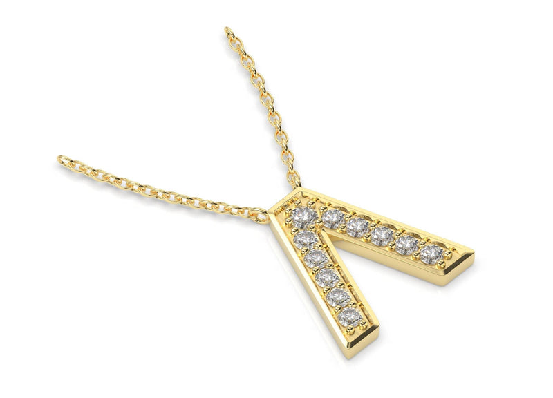 Athena Diamond Necklace (Lambda) - Artelia Jewellery