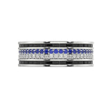 Night Fall Sapphire and Diamond Ring - Artelia Jewellery