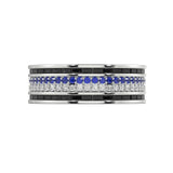 Night Fall Sapphire and Diamond Ring - Artelia Jewellery