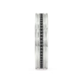 Night Fall 4mm Black Diamond Wedding Ring - Artelia Jewellery