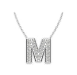Diamond Initials Necklace M - Artelia Jewellery