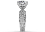 La Divina Solitaire Diamond Engagement Ring with a Chandelier Basket™ - Artelia Jewellery