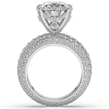 La Divina Solitaire Diamond Engagement Ring with a Chandelier Basket™ - Artelia Jewellery