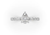 Melinda Pear Diamond Solitaire Engagement Ring - Artelia Jewellery