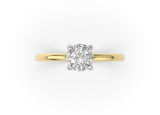 Mirra Round Diamond Engagement Ring - Artelia Jewellery