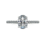 Moderne Oval Diamond Engagement Ring - Artelia Jewellery