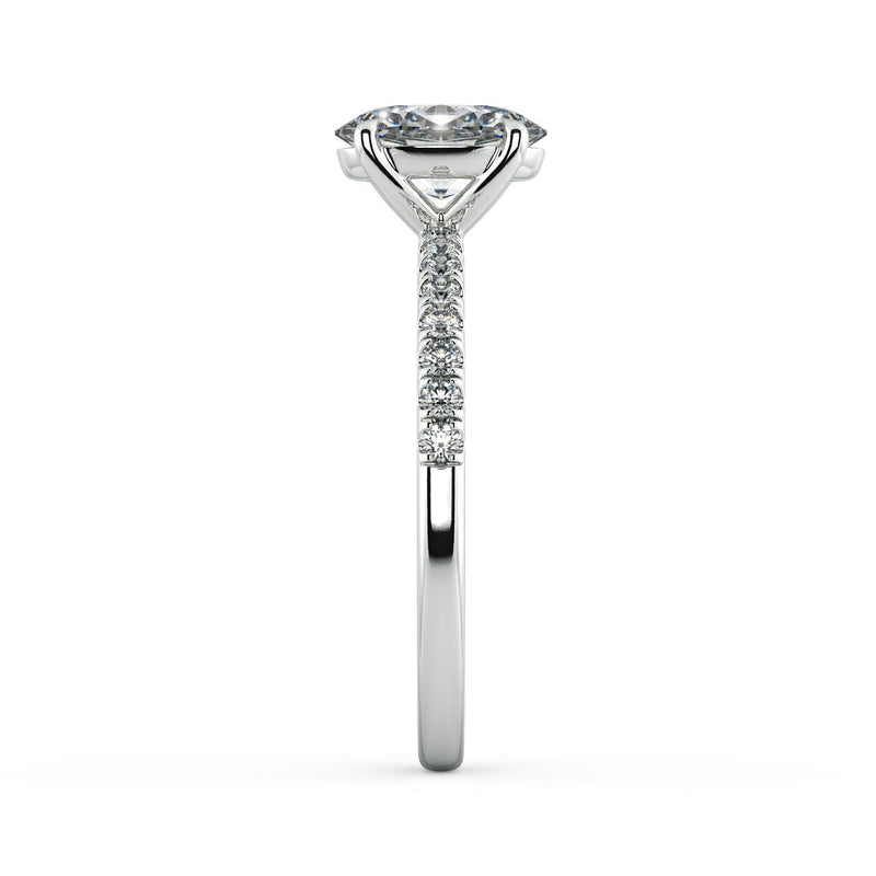 Moderne Oval Diamond Engagement Ring - Artelia Jewellery