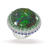 Mother Earth Opal and Diamond Ring - Artelia Jewellery