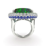 Mother Earth Opal and Diamond Ring - Artelia Jewellery
