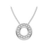 Diamond Initials Necklace O - Artelia Jewellery
