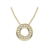 Diamond Initials Necklace O - Artelia Jewellery
