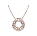 Diamond Initials Necklace O - Artelia Jewellery
