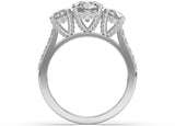 Olina Round Diamond Trilogy Ring - Artelia Jewellery