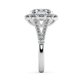 Diana Oval Diamond Halo Engagement Ring - Artelia Jewellery