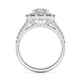 Diana Oval Diamond Halo Engagement Ring - Artelia Jewellery