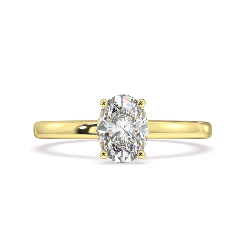 Artelia Oval Diamond Hidden Halo Engagement Ring - Artelia Jewellery