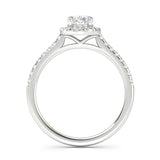 Oval Diamond Halo Engagement Ring Modessa - Artelia Jewellery