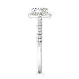 Oval Diamond Halo Engagement Ring Modessa - Artelia Jewellery