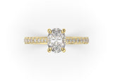 Oval Diamond Solitaire Engagement Ring (ARTSR075) - Artelia Jewellery