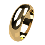 Mens Classic Low Dome Wedding Ring (6mm) - Artelia Jewellery