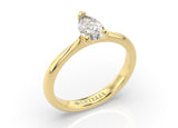 Kendall Pear Diamond Solitaire Engagement Ring - Artelia Jewellery