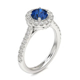 Petales Sapphire and Diamond Ring - Artelia Jewellery