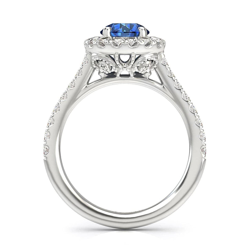 Petales Sapphire and Diamond Ring - Artelia Jewellery