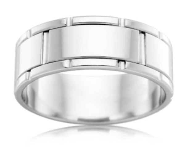 Platinum Wedding Ring (SKU PLAT103) - Artelia Jewellery