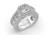 Loyaute Princess Halo Diamond Ring - Artelia Jewellery