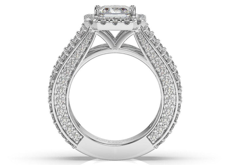 Loyaute Princess Halo Diamond Ring - Artelia Jewellery
