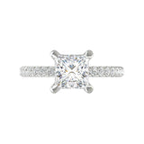 Moderne Princess Diamond Solitaire Engagement Ring - Artelia Jewellery
