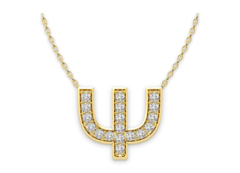Athena Diamond Necklace (Psi) - Artelia Jewellery