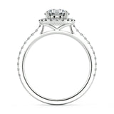 Cienna Round Diamond Halo Engagement Ring - Artelia Jewellery