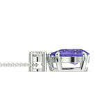 Reigne Tanzanite and Diamond Pendant - Artelia Jewellery
