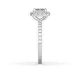Cushion Diamond Halo Engagement Ring (ARTHR010) - Artelia Jewellery