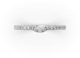 Diamond Fitted Wedding Ring (ARTLDWR124) - Artelia Jewellery