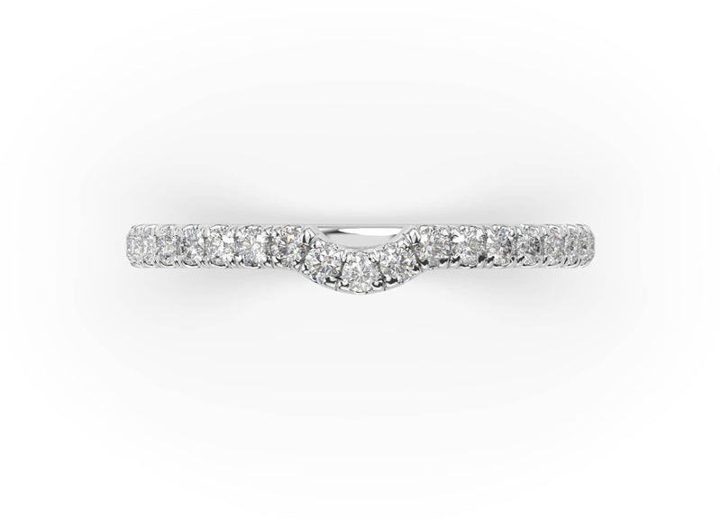 Diamond Fitted Wedding Ring (ARTLDWR124) - Artelia Jewellery
