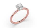 En Rose Round Diamond Engagement Ring - Artelia Jewellery