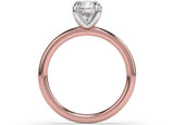 En Rose Round Diamond Engagement Ring - Artelia Jewellery