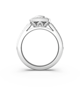 Round Diamond Halo Engagement Ring (ARTHR02) - Artelia Jewellery